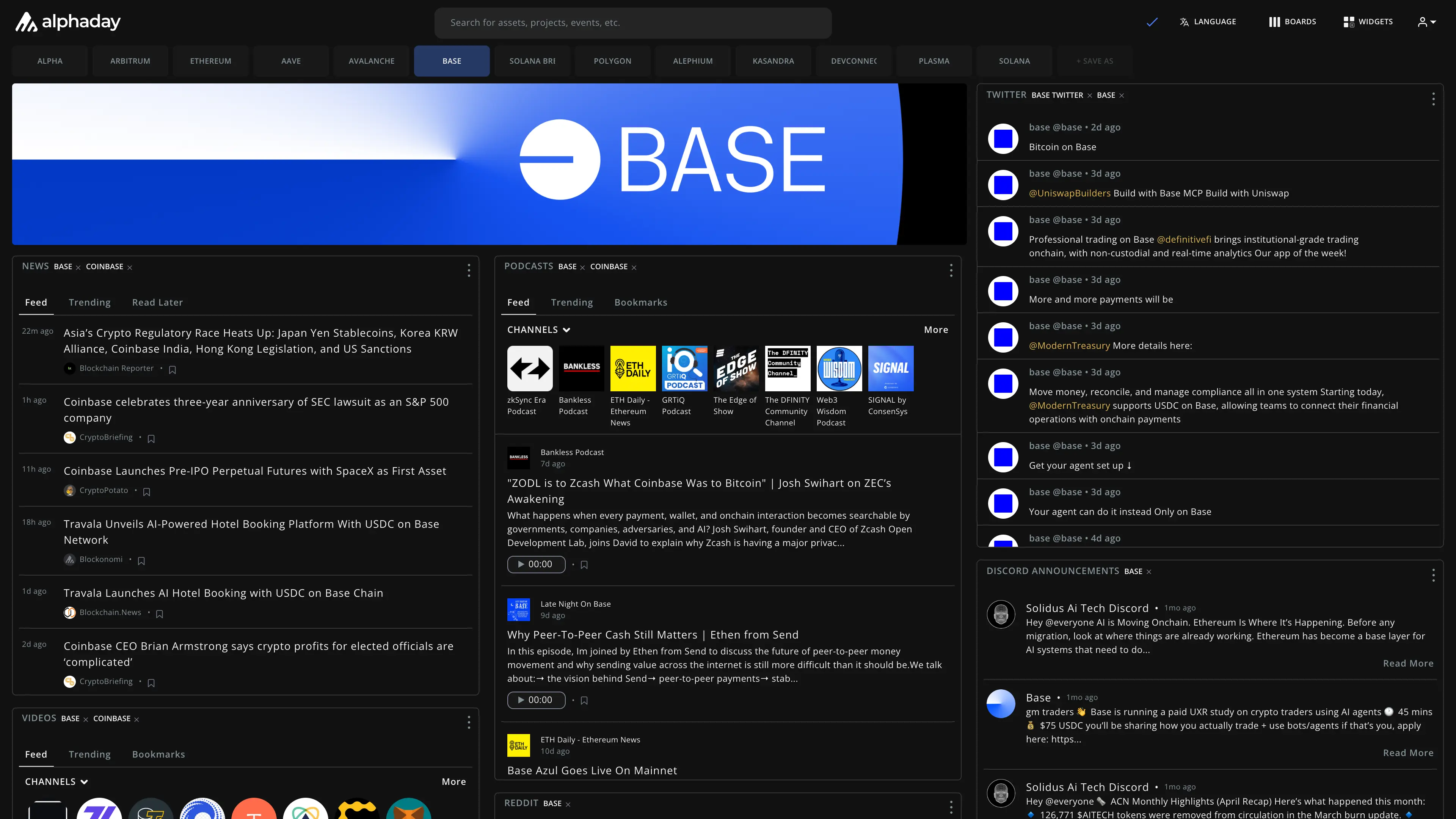 Base dashboard preview