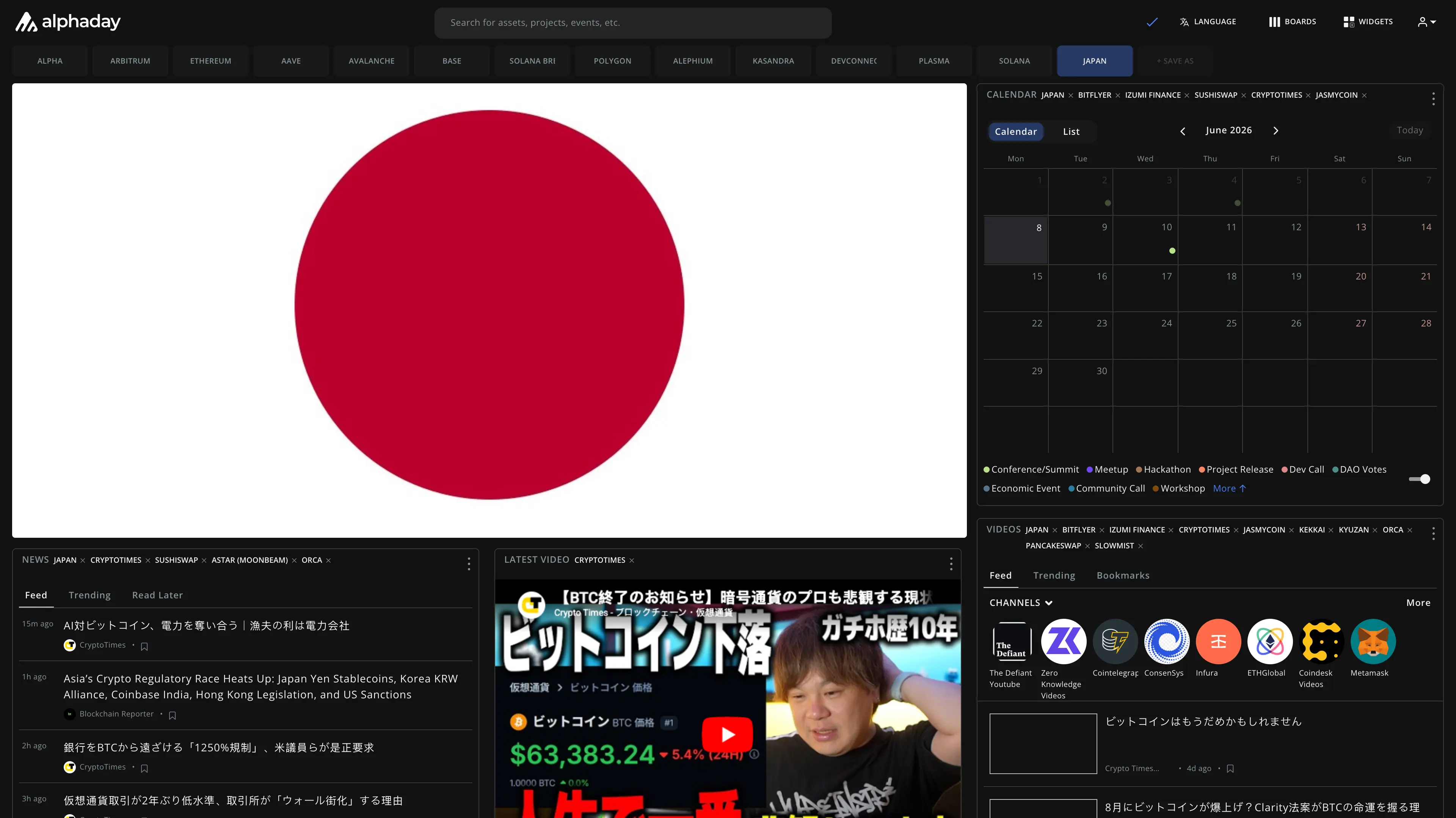 Japan dashboard preview