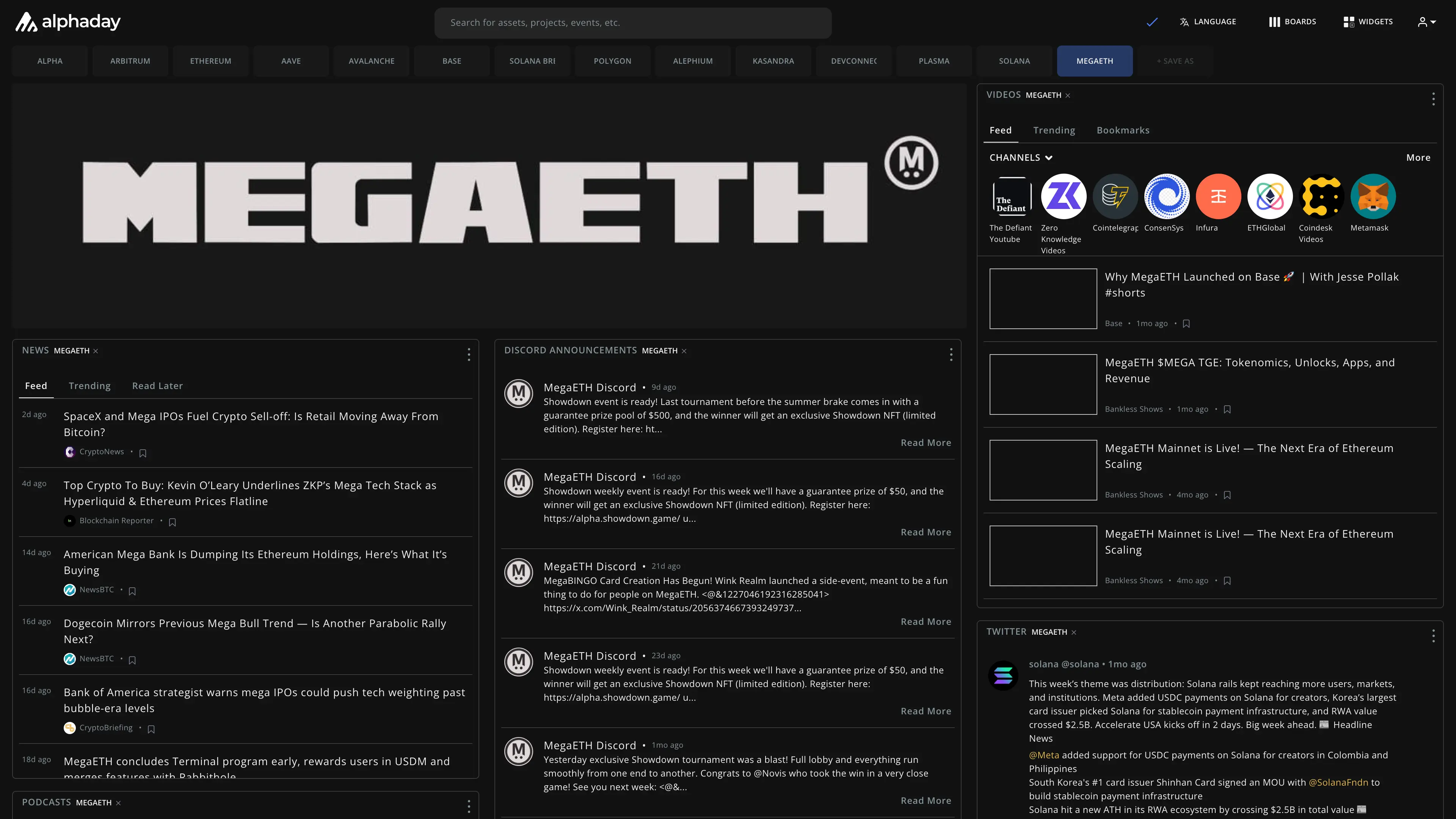 MegaETH dashboard preview